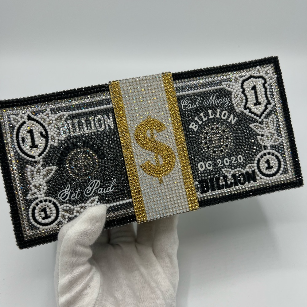 RARE JUDITH LEIBER STACK OF CASH BILLIONS
